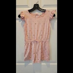 Btween Girls Flutter Sleeve Floral Romper sz 10 . b12